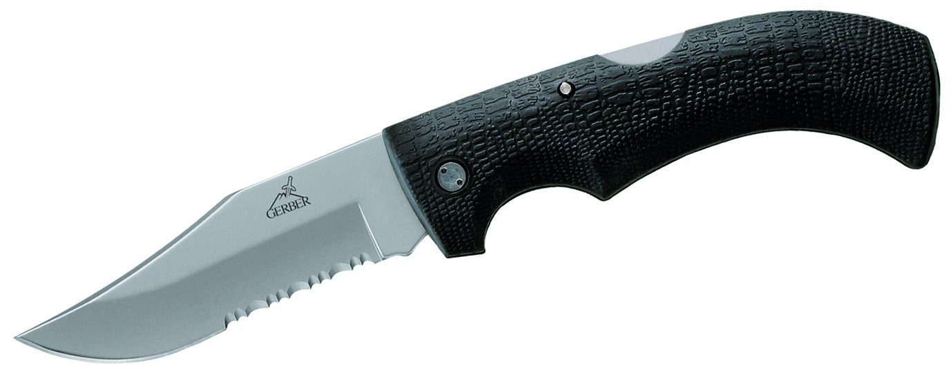 Gerber Gear 06079N Gator Folding Knife, Serrated Edge, Clip Point