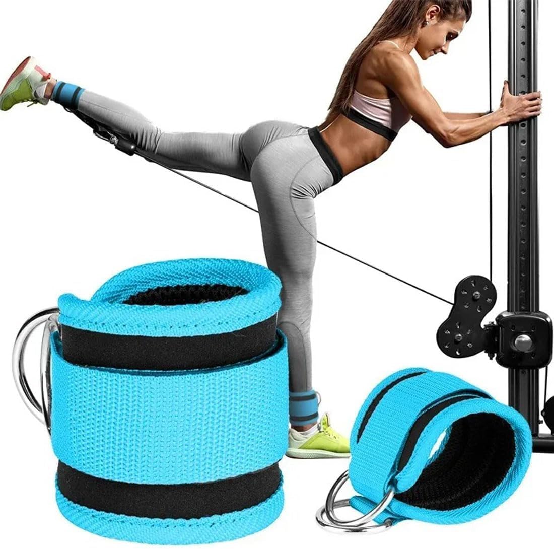 Skiennix Ankle Resistance Band - Adjustable Padded Strap for Glute Kickbacks | 1 Pack