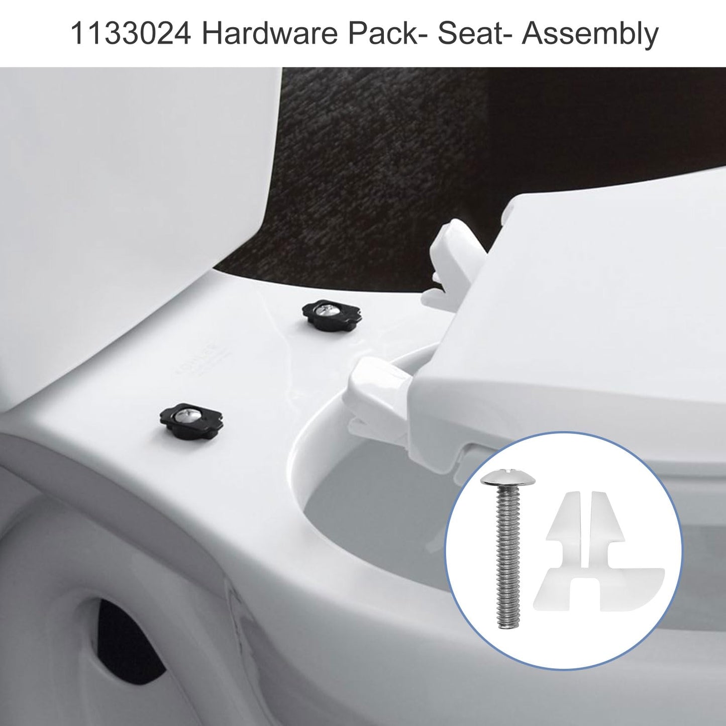 TNITRIB Toilet Seat Bolts for Kohler 1133024 Hardware Pack, for Kohler Toilet Seat Parts Replacement