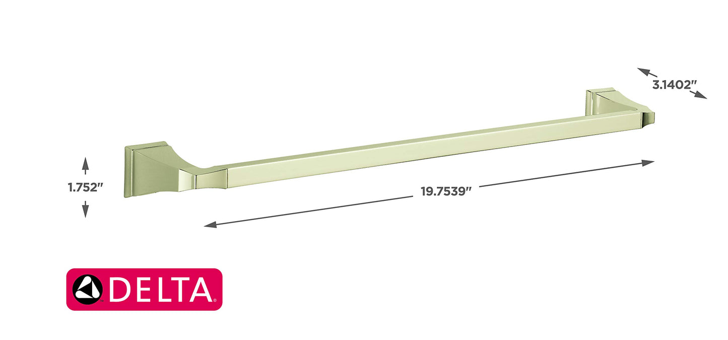 Delta Faucet 75124-PN Dryden-Towel Bar, 1.75 x 3.13 x 25.75 inches, Polished Nickel