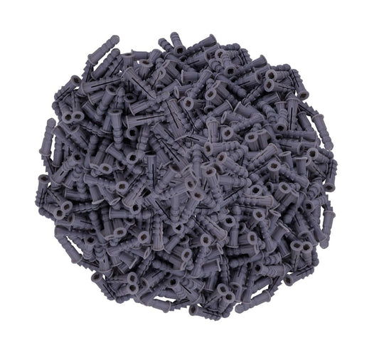 200 Pcs Premium Quality Plastic Drywall Wall Anchors (Screws No Included),Bulk Pack #6x1