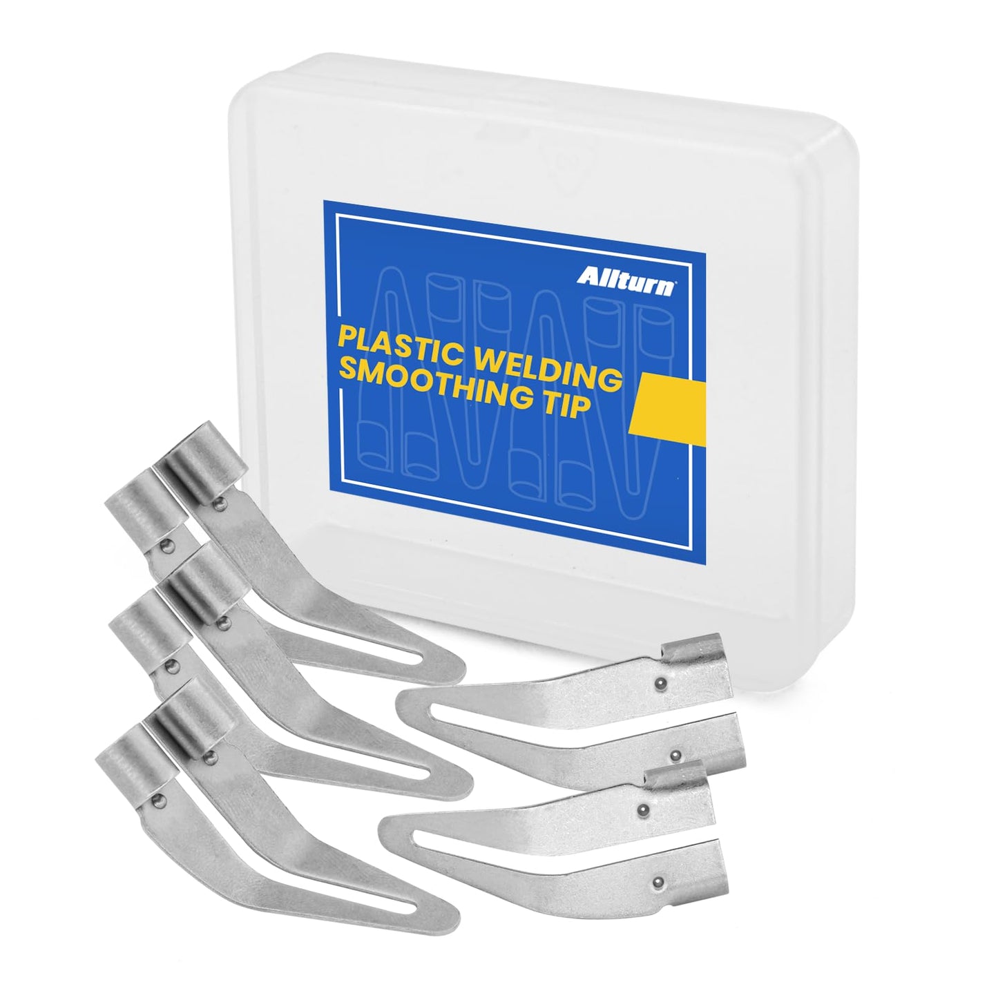 Allturn 5 pcs Plastic Smoothing Tip,Plastic Welding Tip to Repair Car Bumpers,Kayaks,Etc