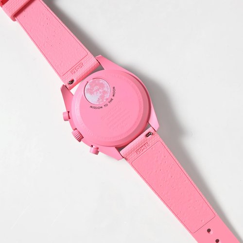 LDDAL Watch Bands for Moonswatch Watch,Silicone Quick Release Watch Strap Compatible with Omega X Swatch Moonswatch Speedmaster 20mm Men Women Watch Band Replacement (pink)
