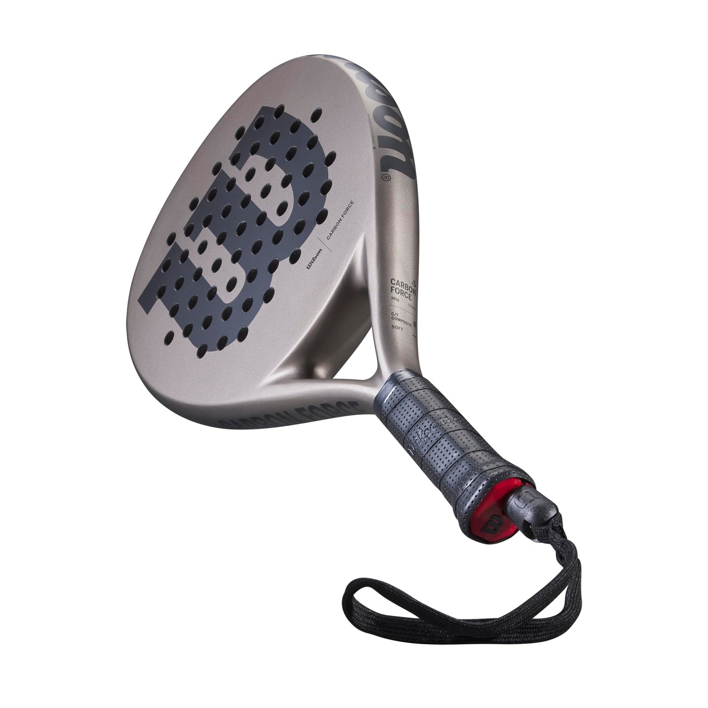 Wilson Carbon Force Team Padel Racket - Grey/Navy