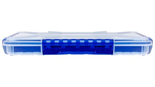 Flambeau Outdoors Ultra Divided Slim Waterproof Ultimate Tuff Tainer | 32 Compartments, Zerust Anti-Corrosion Dividers, Individually Stores 6"+ Jerkbaits, Lipless Cranks, Swim Baits, 14" x 8.9" x 1.7"