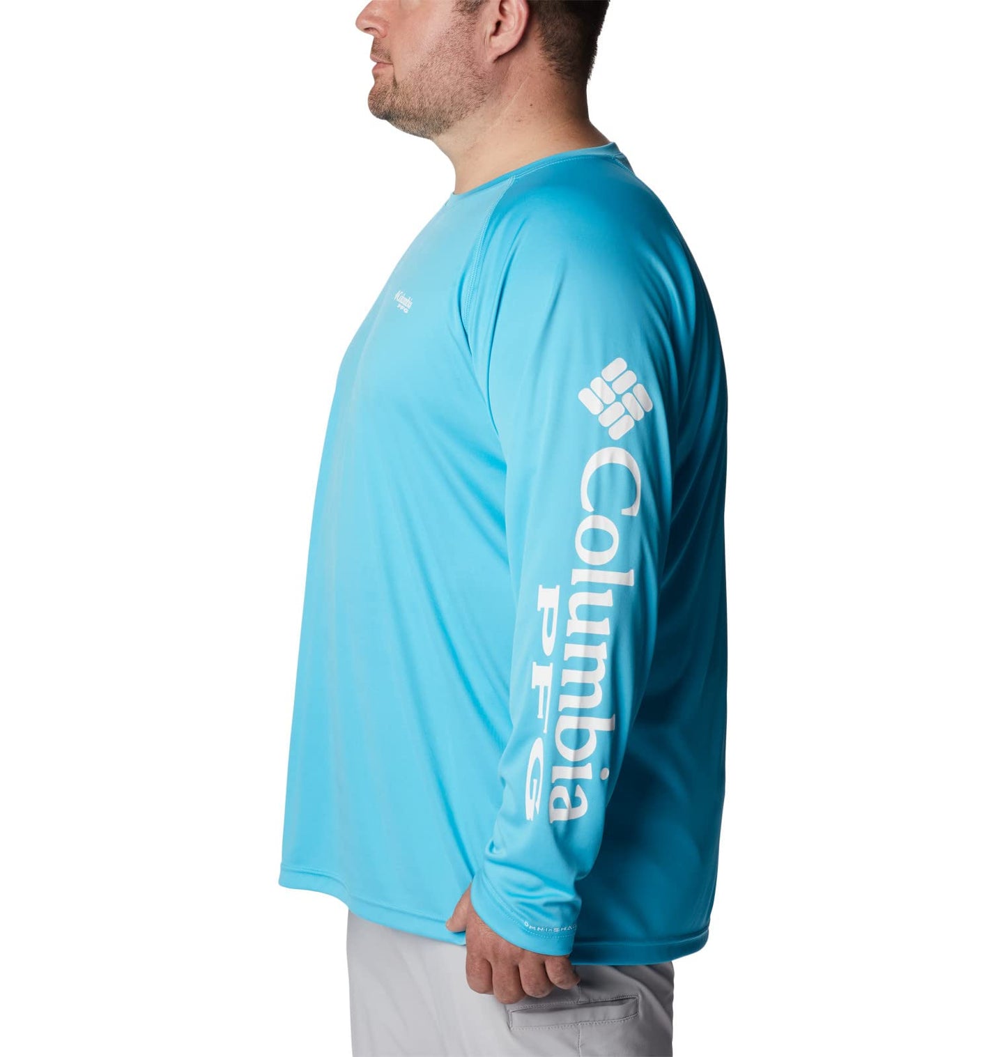 Columbia Men's Terminal Tackle Long Sleeve Fishing Shirt, Bright Nectar/Carbon Logo, XX-Large