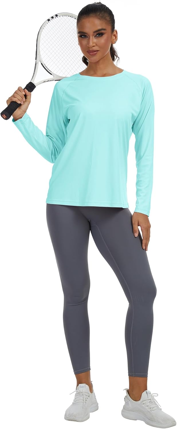 Skiennix Women's Sun Shirt - UPF 50+ Long Sleeve UV Protection Top for Hiking & Running