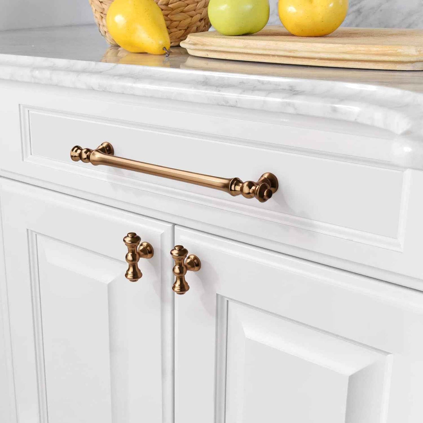 Champagne Bronze Kitchen Cabinet Handles - 6 Pack 9 Inch Pulls for Cupboards & Drawers