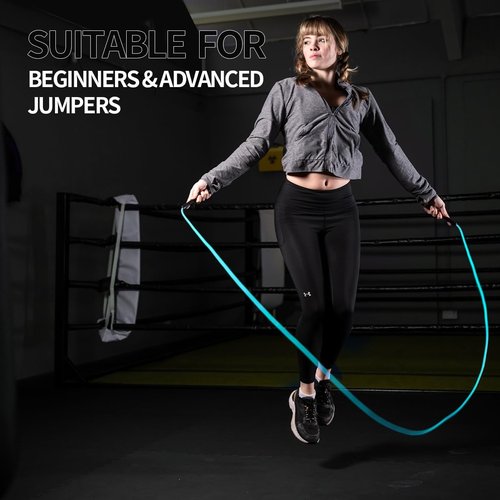 Hererope 6MM PVC Jump Rope - Adjustable Skipping Rope for Fitness, Speed, and Cardio Training