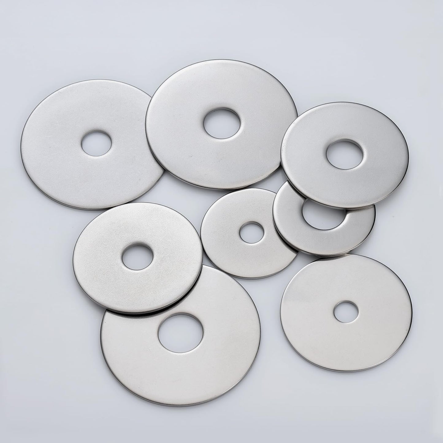 BNUOK 60PCS 3/16" x 1-1/4" Fender Washers, Thickened 304 Stainless Steel 18-8 Fender Washer,3/16" ID x 1-1/4" OD
