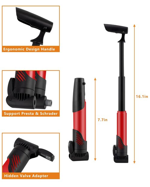 AOFUXTI Bicycle Tire Patch Repair Kit, Bike Chain Repair Wrench, Essential Mini Pump, Portable Adult Bicycle Toolkit Accessories,Tool Kit for Camping Travel, Best Gifts for Men and Women