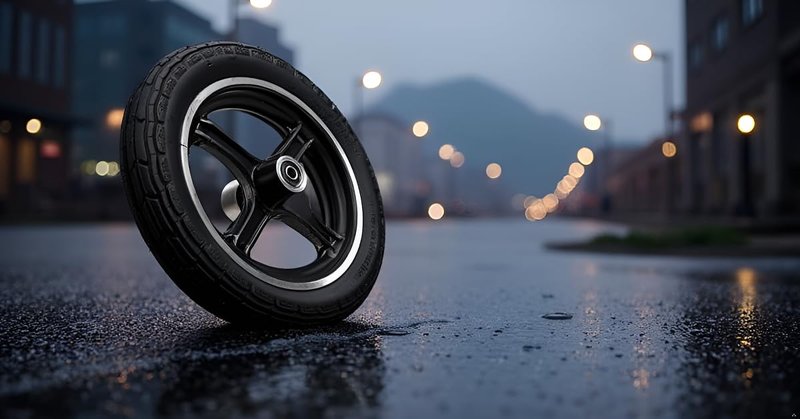 Alomejor 10 inch scooter tire, rubber aluminum alloy wheel replacement for commuters urban riders electric scooter travel city commuting