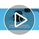 Silicone Replacement Seals for HydroFlask Narrow Mouth Lids - 3-Pack