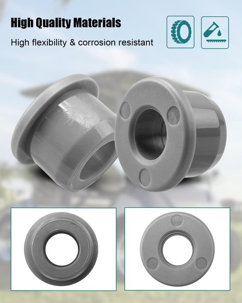 OCHIKI 50Pcs Golf Cart Bushing Fit for Club Car Precedent Control A Arms and Front Leaf Spring Replace 102956201 1022874011, Gray