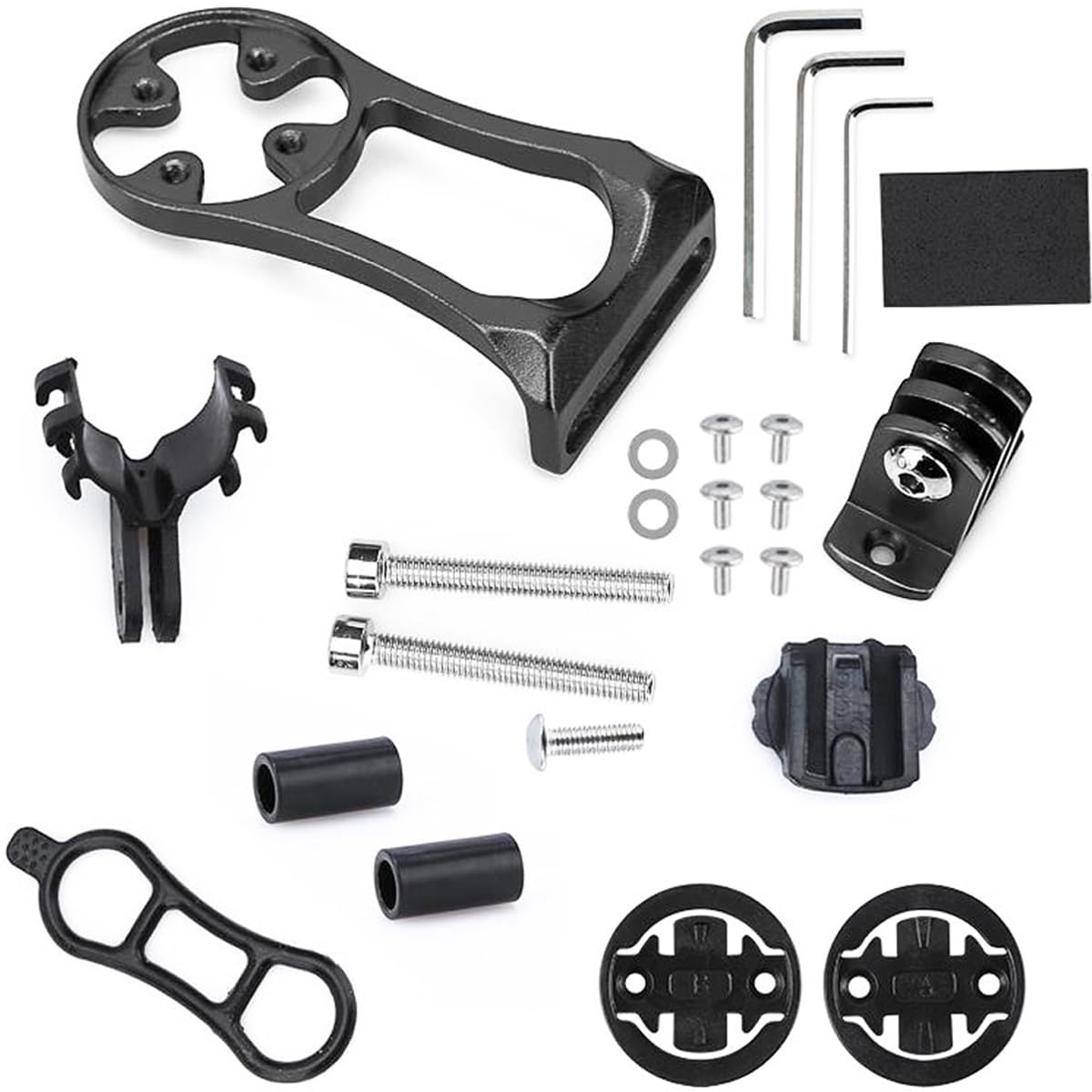 Wolfride Bike Computer Mount Out Front | Adjustable Angle Extension Handlebar Mount | Compatible with Garmin/Wahoo/Cycling Phone/Light/Action Camera