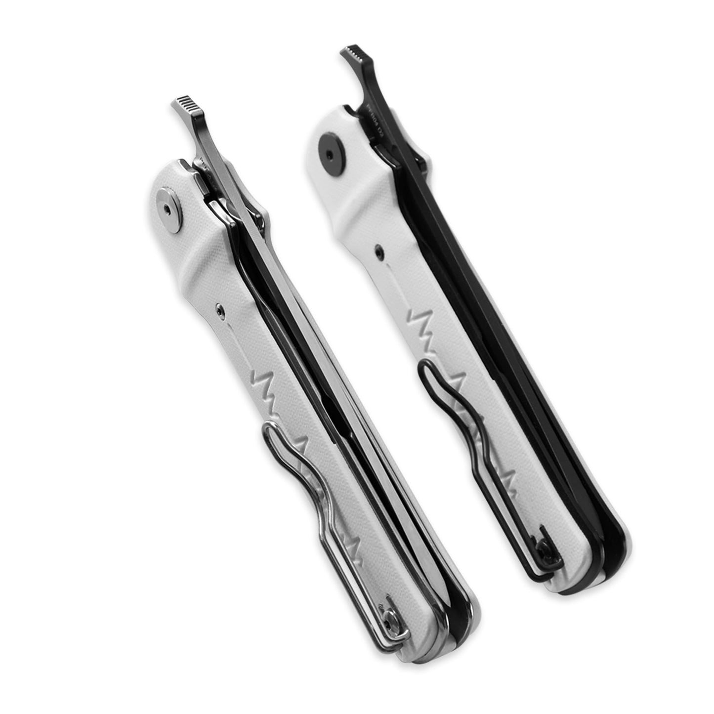 Petrified fish PFB04 Tena Folding Knife, 3.82" D2 Steel Satin Blade G10 Handle Pocket Folding knife for EDC Camping Outdoor (Gray Satin)