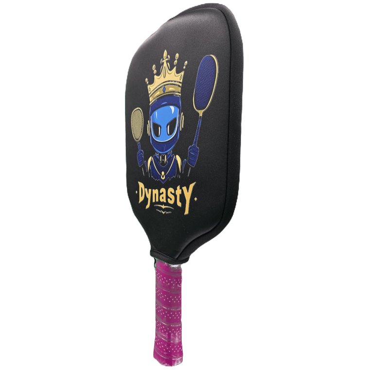 Dynasty Pickleball Paddle Cover - Neoprene Sleeve, Elongated/Hybrid/Wide-Body/Universal Fit v1 Robot Ninja