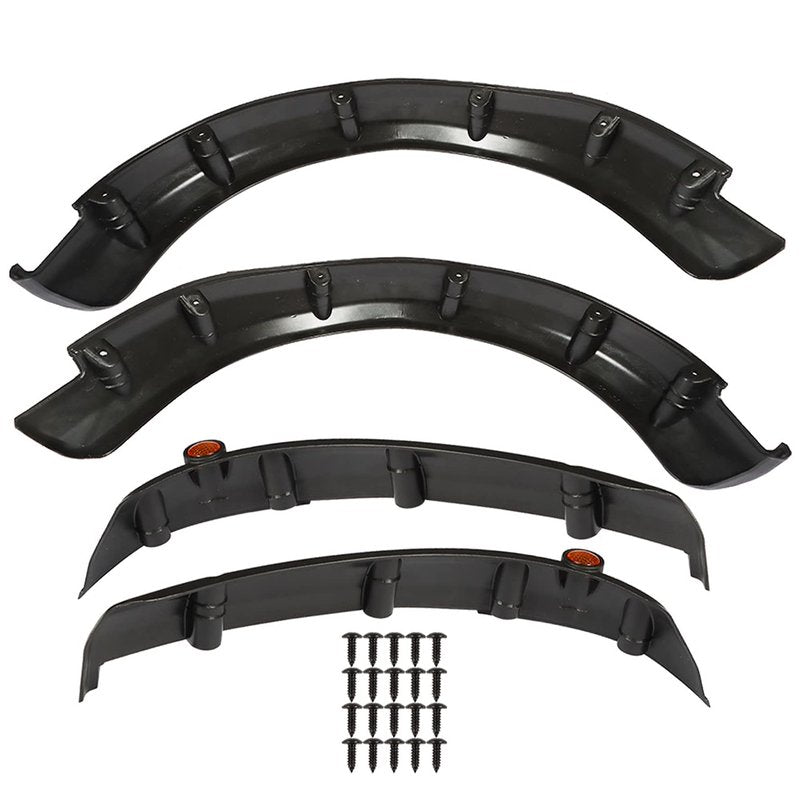 munirater 4 - Pack Golf Cart Flares Front and Rear Wheels Replacement for 2008-2015 EZGO RXV Gas and Electric Golf Carts
