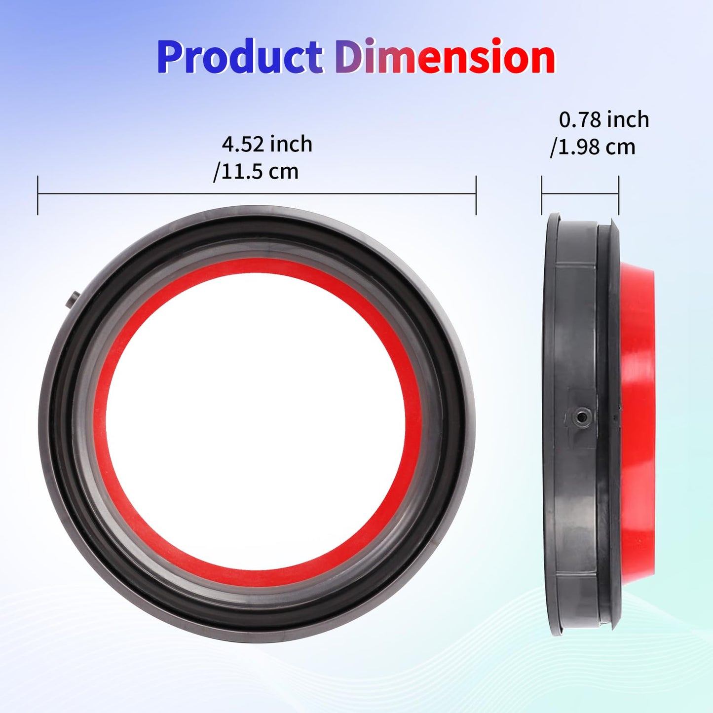 Dust Bin Fixed Sealing Ring Replacement Parts Compatible with V10 SV12 Cordless Vacuum Cleaner,Dust Bucket Accessories