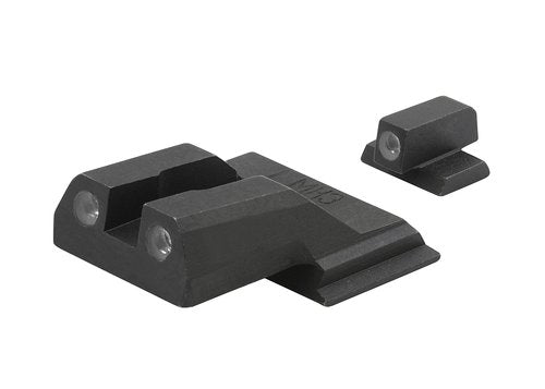 Meprolight tritium Night Sights Compatible with S&W M&P Shield Shield Plus Shield 2.0 Green tritium dots Glow on Sight self Illuminated Meprolight Fixed Metal Sights