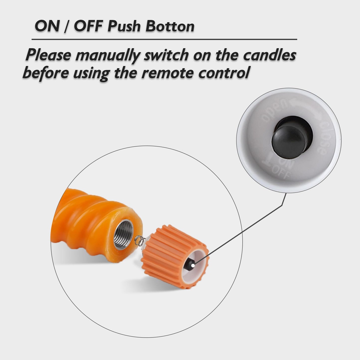 Rhytsing 10" Orange Flameless Twisted Taper Candles with Timer, Battery Operated Spiral Led Candlesticks for Fall and Halloween, Remote & Batteries Included - Set of 4