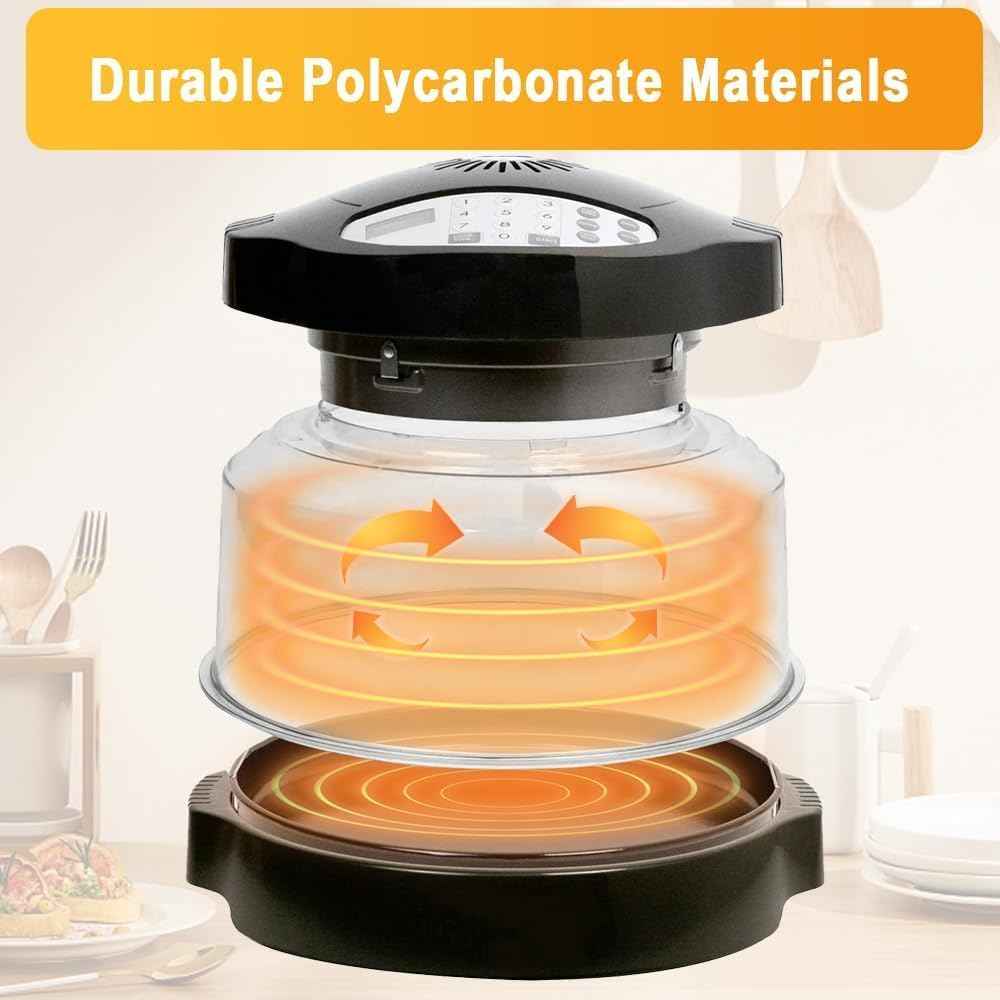 Premium Clear Power Dome Lid for Nuwave Pro Plus & Elite Ovens - Upgraded Design