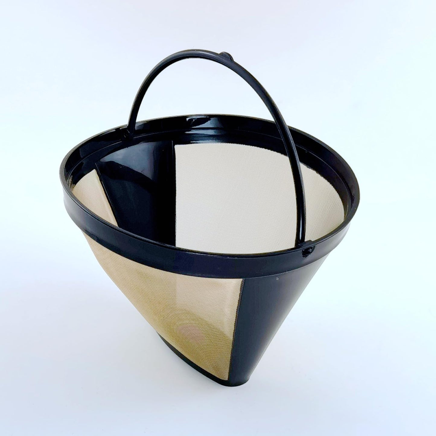 2 Pack GTF Gold Tone Coffee Filter for Cuisinart, Reusable 10-12 Cup #4 Style Cone Coffee Filters Basket Replacement for Cuisinart Coffee Makers