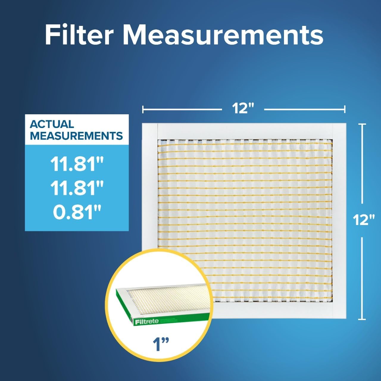 Filtrete 25x25x1 MPR 700 Air Filter - MERV 8, 3-Month Pleated Electrostatic, 6-Pack