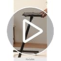 Adjustable Bike Trainer Fitness Desk - Portable Workstation Black