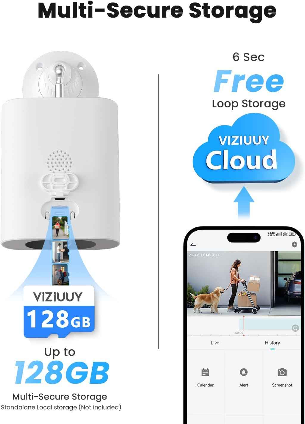 2-Pack Solar Wireless Security Cameras - 2K WiFi Surveillance with Night Vision & 2-Way Audio