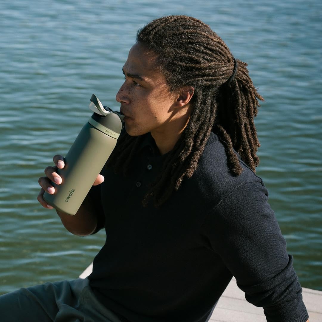 Owala FreeSip Insulated Stainless Steel Water Bottle - BPA-Free, 32 Oz, Perfect for Travel & Outdoor Use