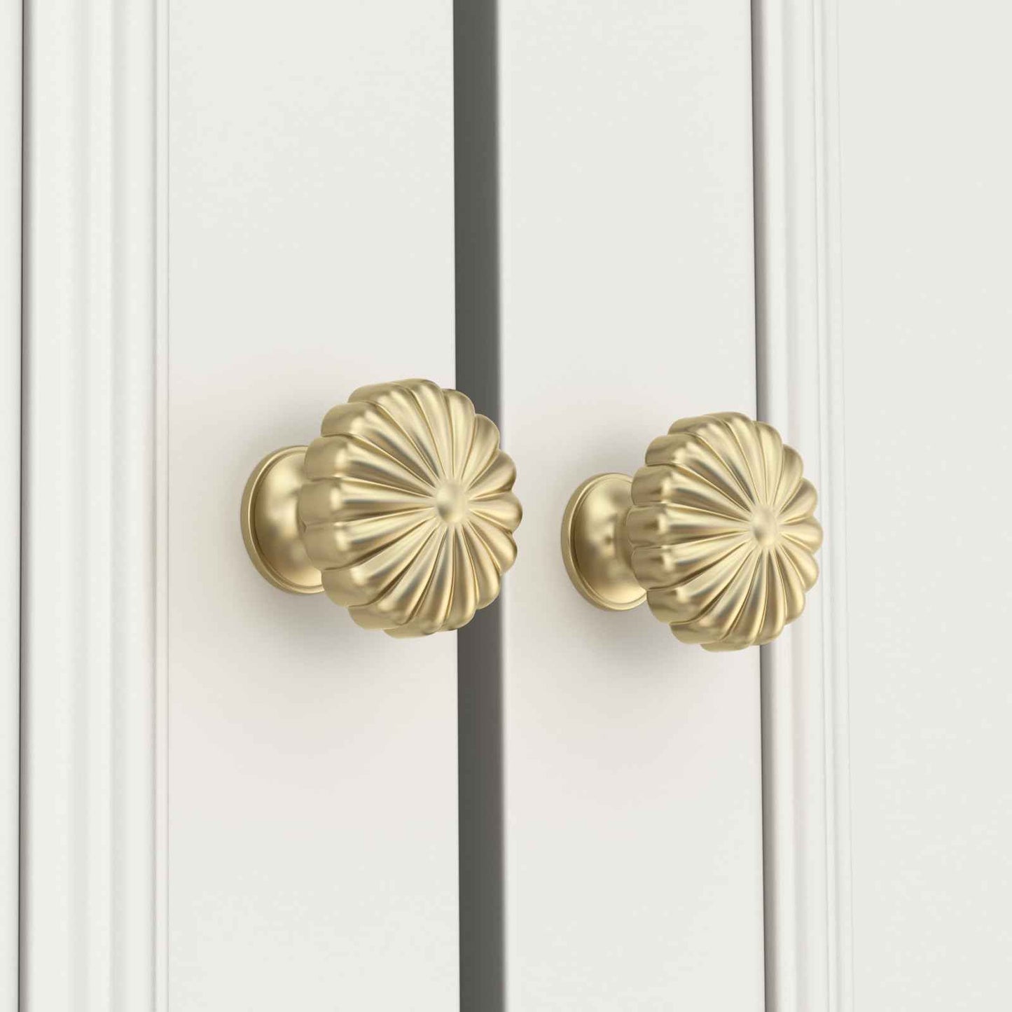 goldenwarm 10 Pack Gold Cabinet Knobs Dresser Knob for Drawer Hardware Handles and Luxury Pulls for Cabinets Zinc Alloy