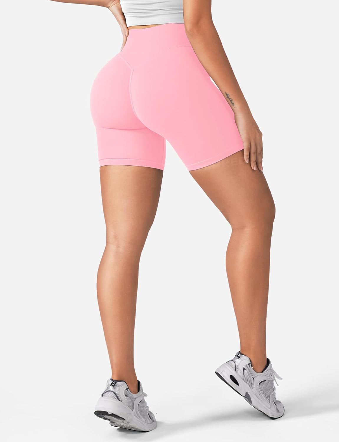 YEOREO Women's Biker Shorts - High Waist Tummy Control for Yoga & Running | 3.6", 4.5", 6" Options