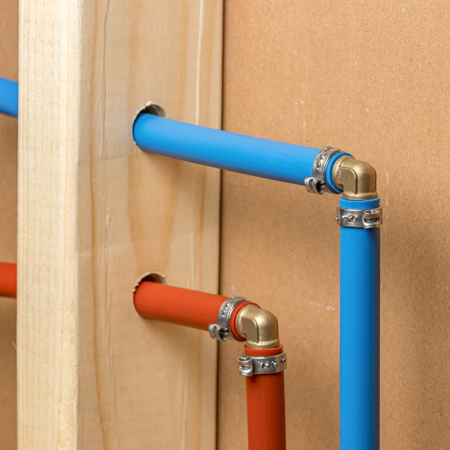 50 Pack 1/2 Inch PEX Cinch Clamps, Stainless Steel Single Ear Hose Clamps, for PEX Pipe