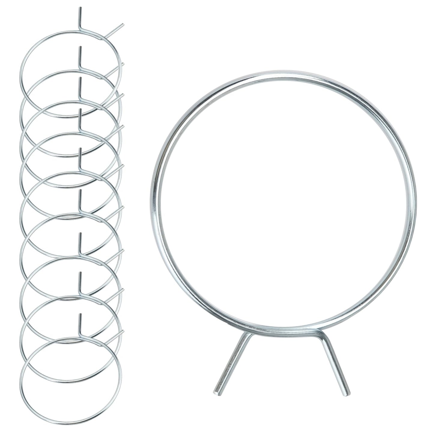 Dryer Vent Tube Tension Clamp 4 Inch, Dryer Tube Clamps Connect with 4 In Dryers Vent Hose, 4 Inch Diameter Quick Release Hose Duct Clip, 10 Pcs