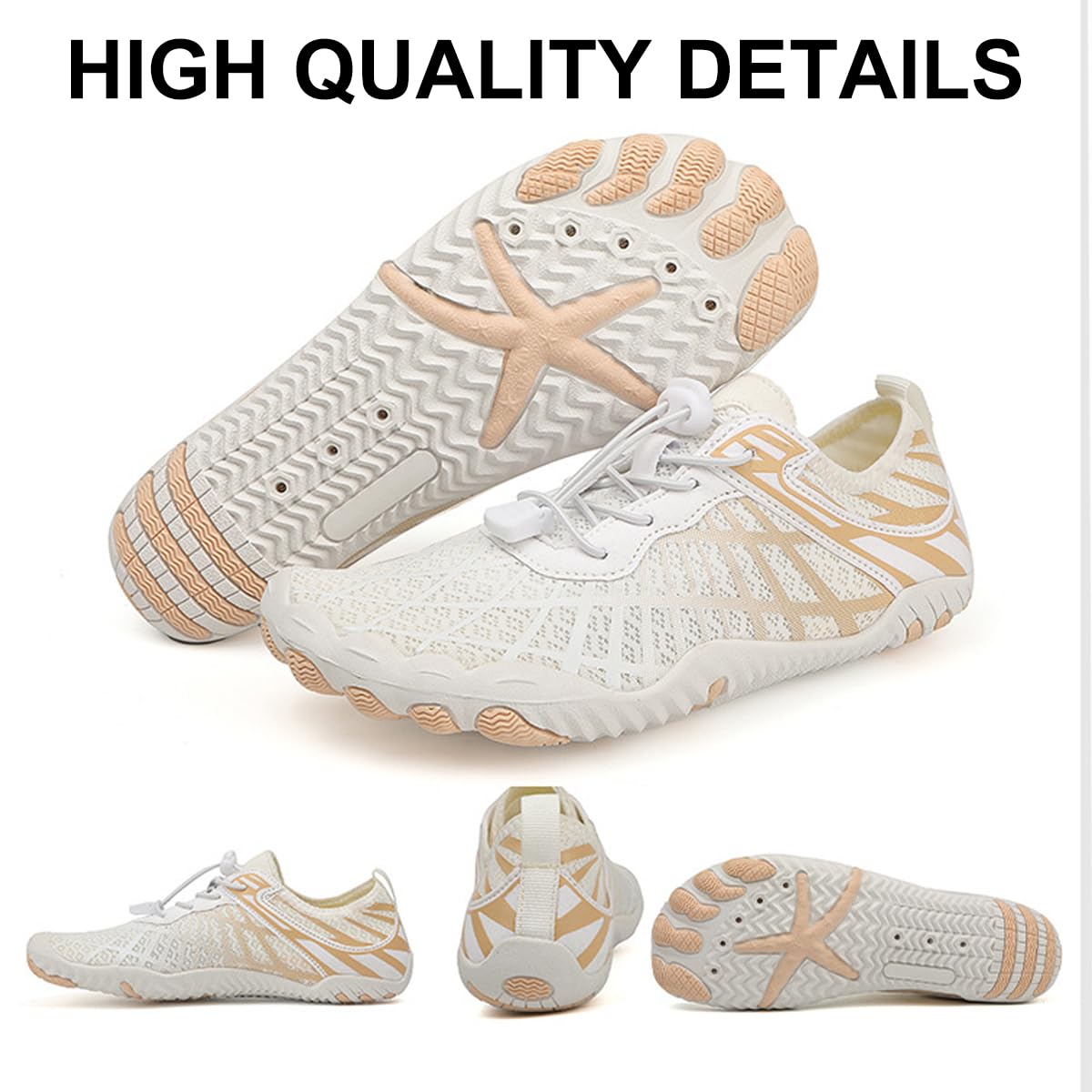 ELETON Barefoot Shoes Women Men Hiking Water Shoes Wide Toe Box Zero Drop