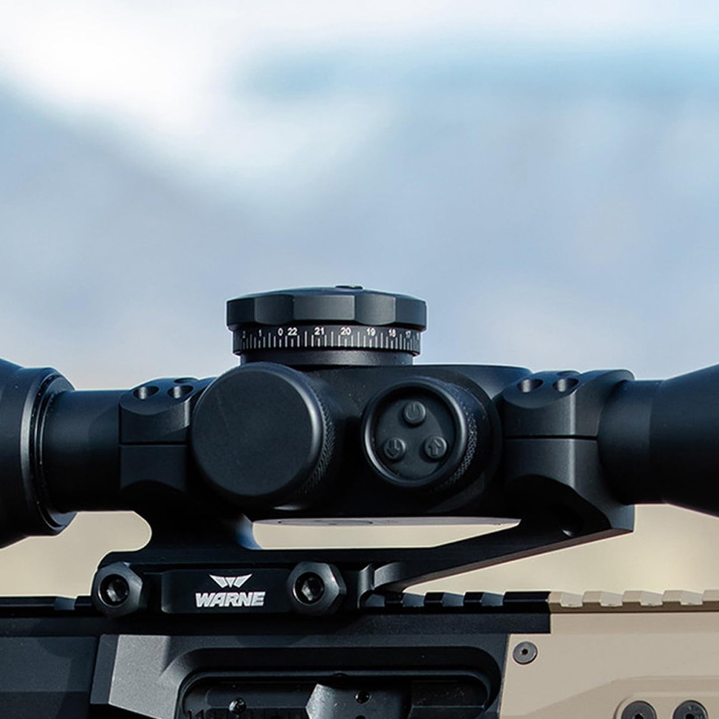 WARNE Gen 2 Extended Skeletonized 30mm MSR Optics Mount, Black (XSKEL30TW)