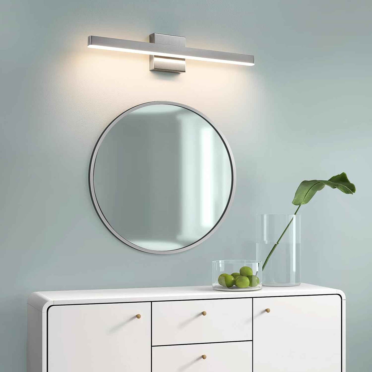 24-Inch Dimmable Gold Bathroom Vanity Light - Modern LED Bar Fixture for Over Mirror