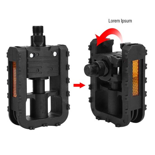 Gavigain Universal IKE Pedal,Plastic Folding Bike Pedals,Outdoor Cycling Accessory Parts