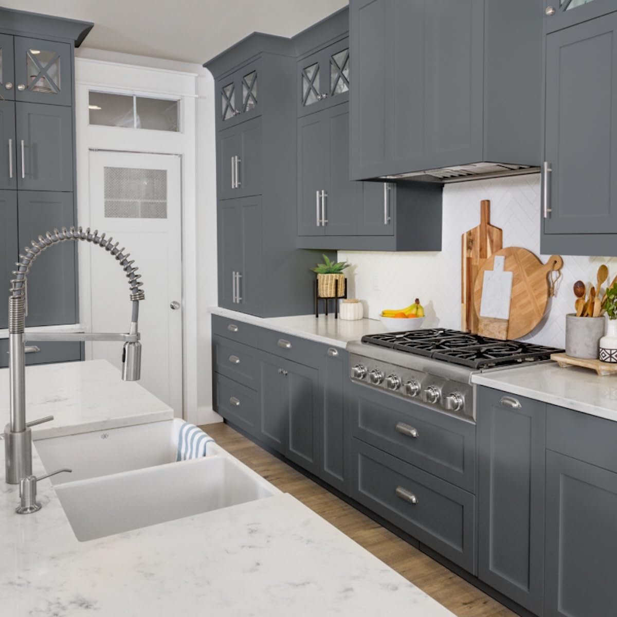 Oxford Blue Cabinet Makeover Kit - 7-Piece DIY Set for Regal Navy Finish