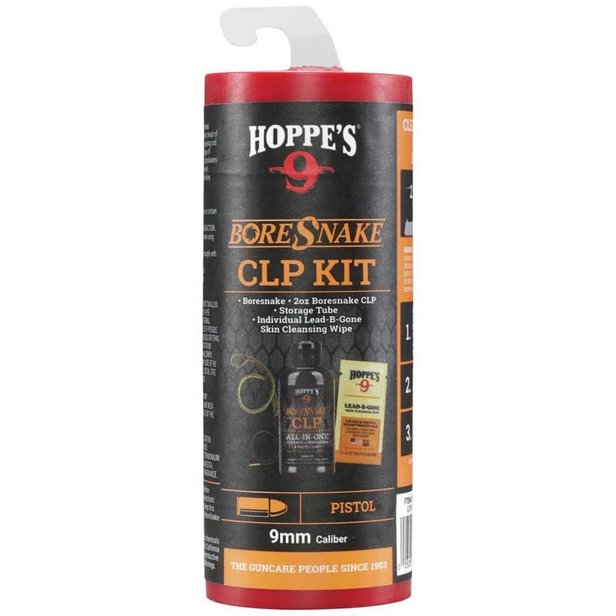 Boresnake w/CLP Cleaning Kit 9mm Pistol, Clam