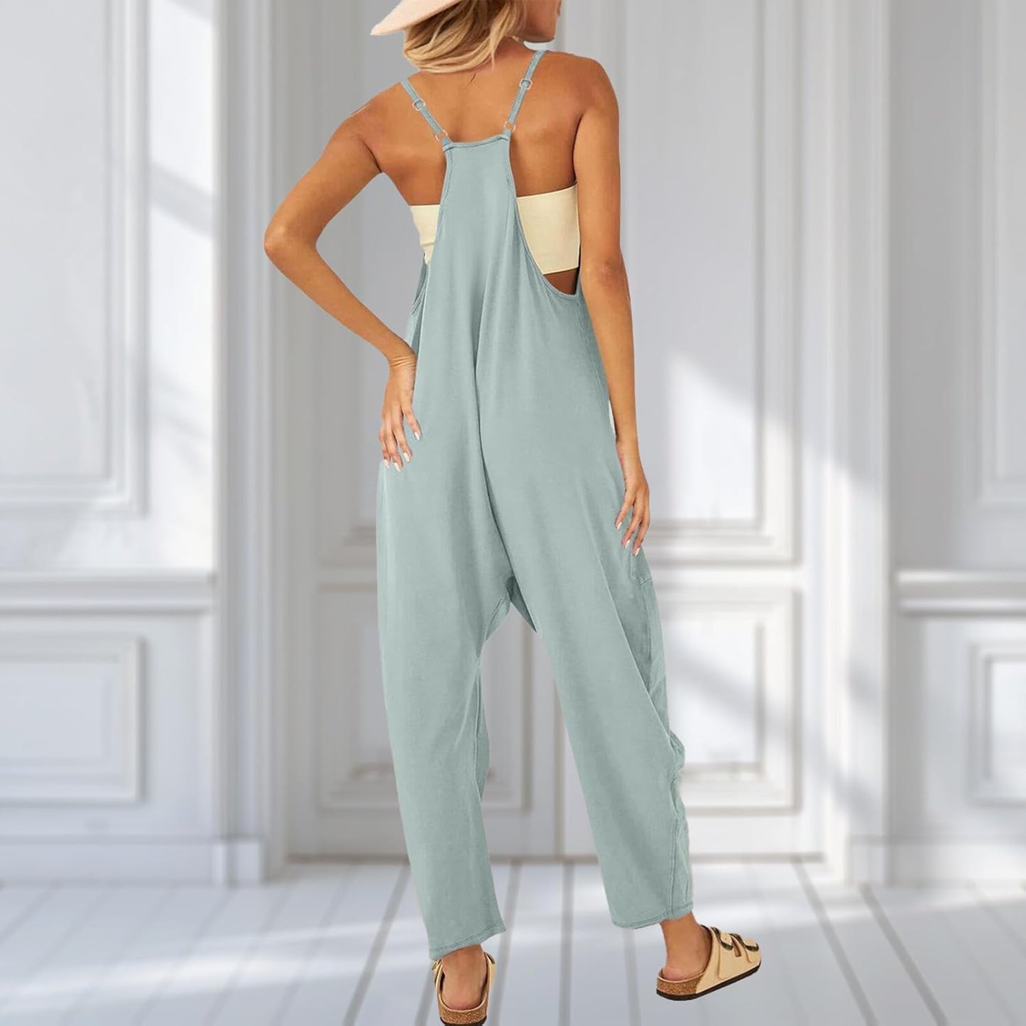 UNIANKIYA One Piece Jumpsuit - Casual Summer Romper for Beach Vacations | Trendy Travel Outfit