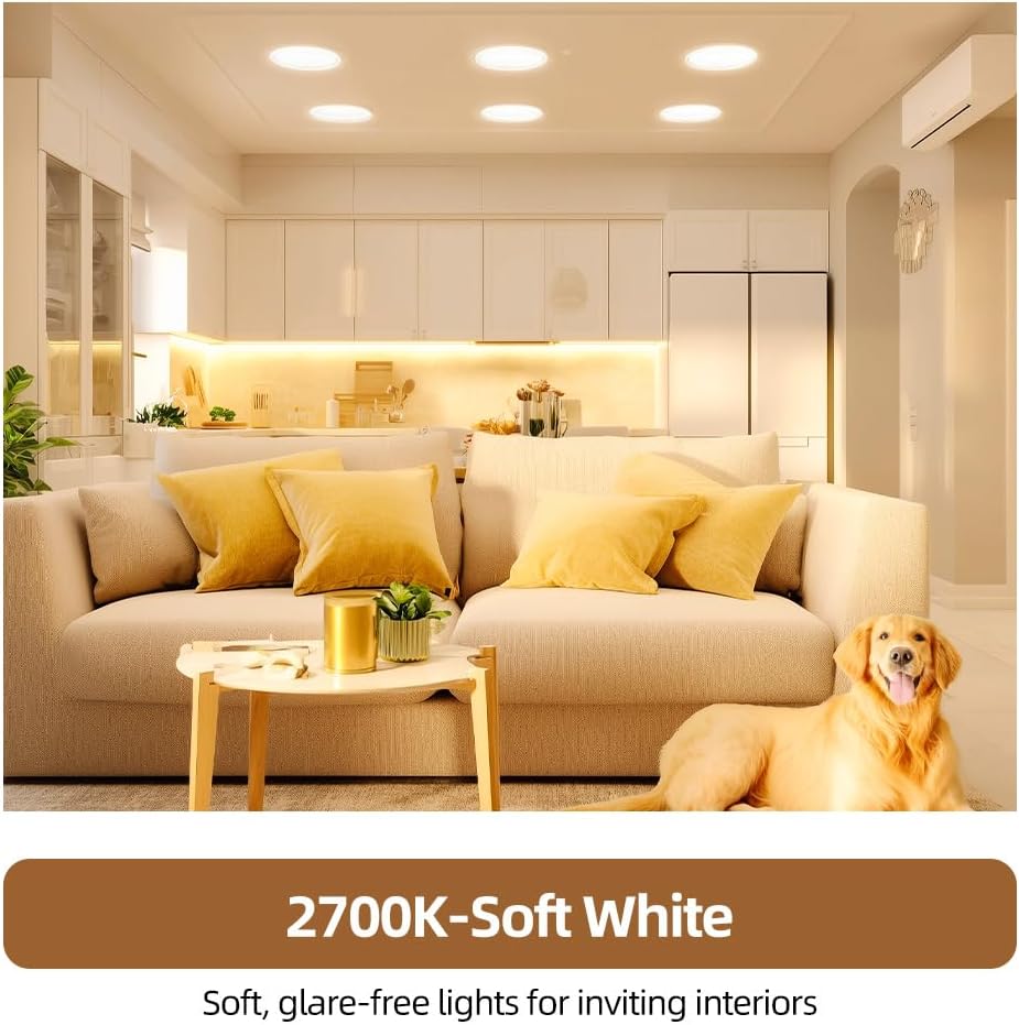 BR30 LED Bulbs 36-Pack - 65W Equivalent, 5000K Daylight, Dimmable, Flicker-Free, Energy Efficient E26 Base