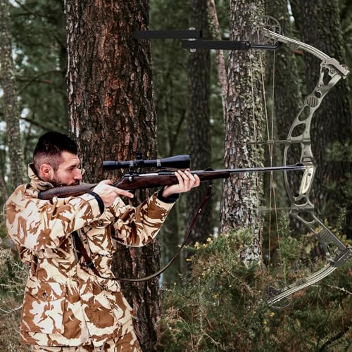Maxcheck 13 Inch Black Tree Stand Bow Hanger Pack of 4