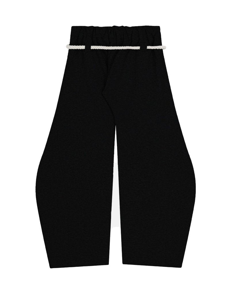 Aelfric Eden Super Baggy Barrel Sweatpants Wide Leg Pants for Women Men Casual Elastic Waist Unisex Lantern Trouser Pants Black XL
