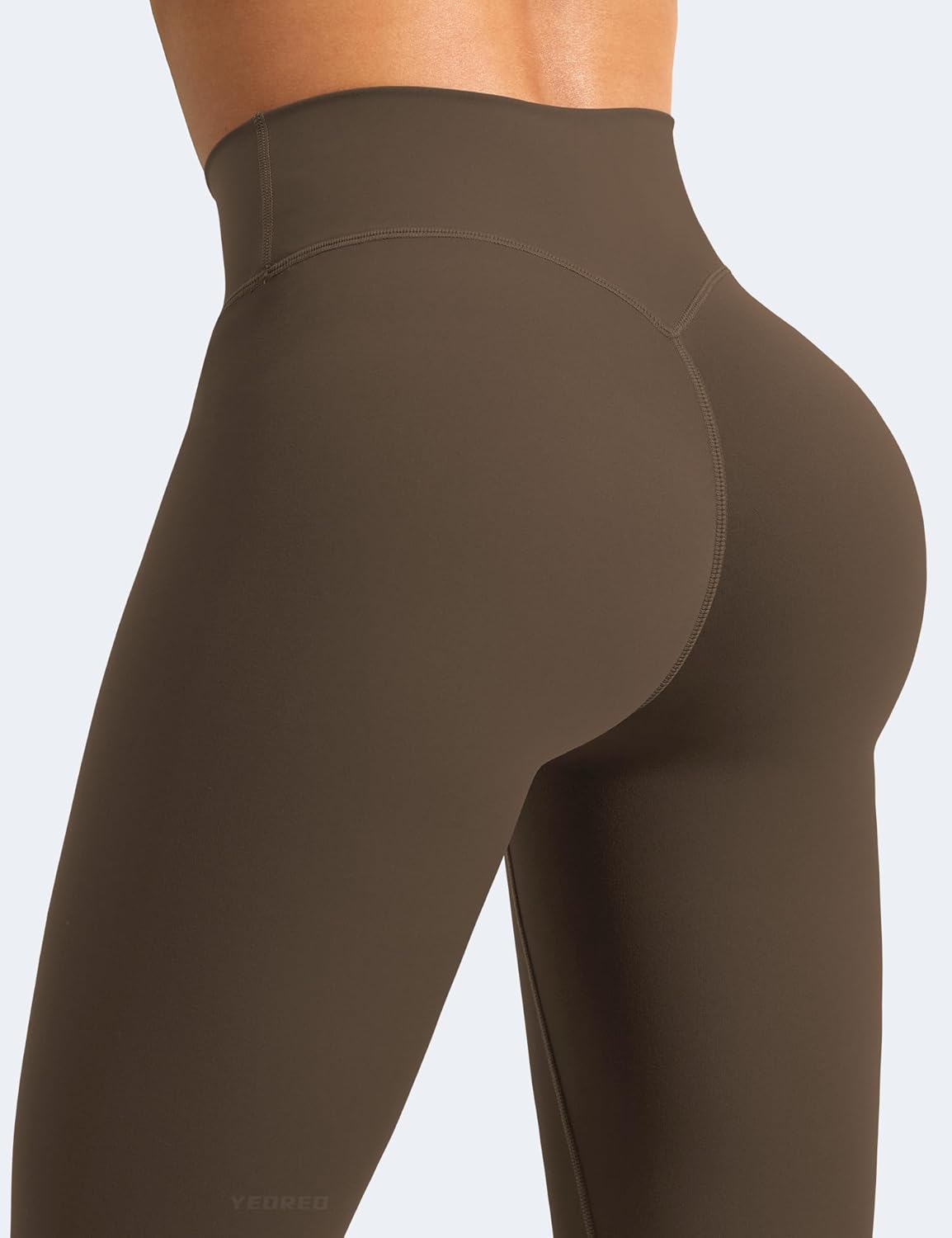 YEOREO High Waisted Yoga Leggings - Hidden Scrunch Design with Tummy Control | Compression Workout Pants