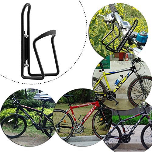 Aluminum Alloy Bicycle Water Bottle Cage Holder - Black