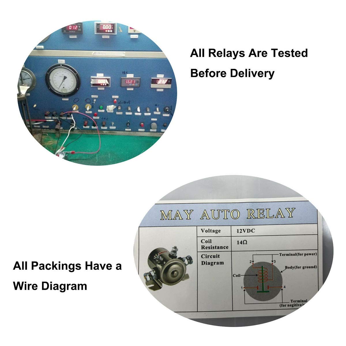Max 300A Continuous Duty Solenoid Relay Nickel-Plating for Winch, Golf Carts, Marine in Rush 12VDC E-Z-GO Gas Marathon Models with 2 or 4-Cycle Engines by Lucky Seven