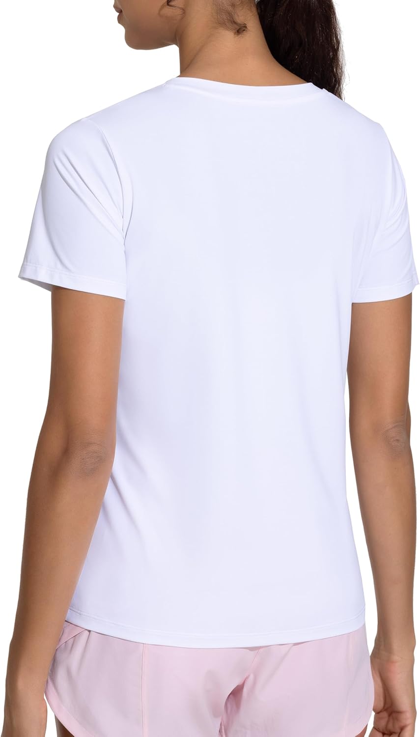 The Gym People Women's V-Neck Workout Shirts - Breathable Short Sleeve Yoga Tees | Athletic Fit