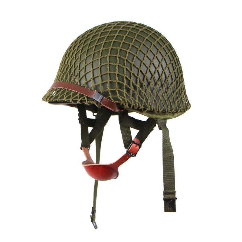 Airborne WW2 US M1C Helmet with Cover 506th Parachute Jump Version
